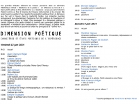 Programme Dimension poétique